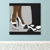 Elegant Couple-Stretched Canvas afdrukken (Insitu (Houten vloer))