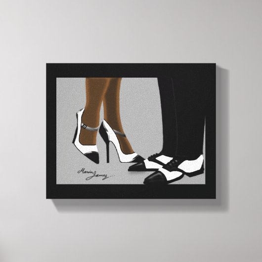 Elegant Couple-Stretched Canvas afdrukken (Voorkant)