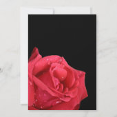 Élégant Couples de Rose Rouge Douche Invitations (Dos)