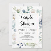 Elegant Couples invitation douche (Devant)
