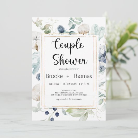 Elegant Couples invitation douche (Debout devant)