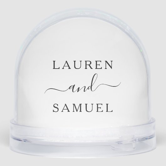Elegant Couples Monogram Keepsake Photo (Arrière)