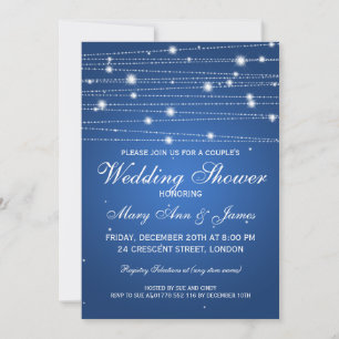 Elegant Couples Shower mousserende luiers Sapphire Kaart