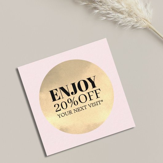 Elégant Coupon Rose de salon Faux Golden