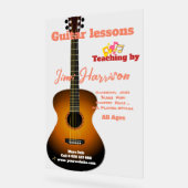 Élégant cours de guitare transparente Signal acryl (Angle)