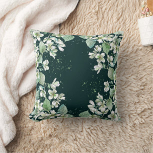 Élégant Coussin Carré à Motif Botanique