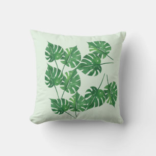 Élégant Coussin Carré Feuille - Hom inspiré de la