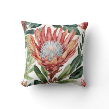 Élégant Coussin d'accents Protea
