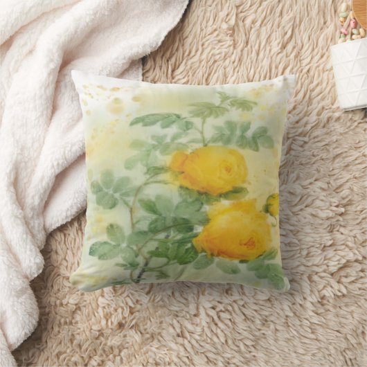 Elégant coussin d'aquarelle Rose (Couverture)