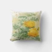 Elégant coussin d'aquarelle Rose (Recto)