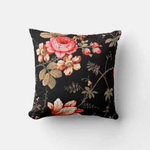 Élégant Coussin réversible rose