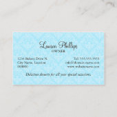 Elegant Couture Cupcake bakery Visitekaartje (Achterkant)