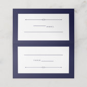 Elegant Couture | Navy Blue Wedding (Buitenkant ongevouwen)