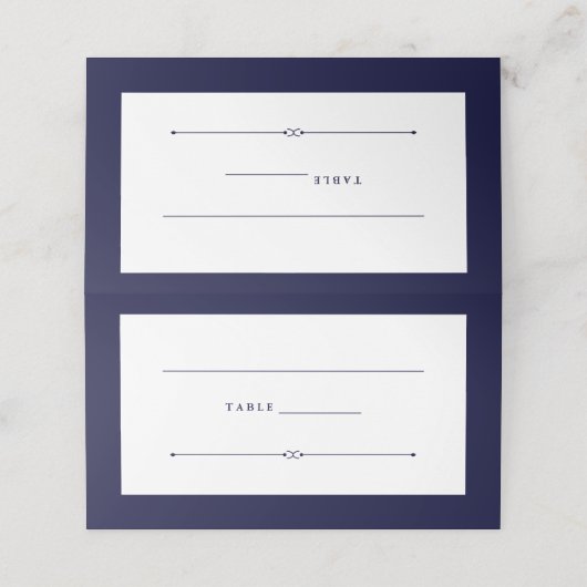 Elegant Couture | Navy Blue Wedding (Buitenkant ongevouwen)