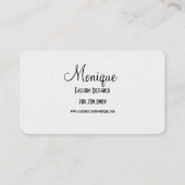 Elégant couturier - Carte de visite (Dos)