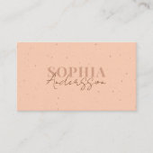 Elegant Craft Light Terracotta Blush Visitekaartje (Voorkant)