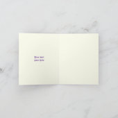 Elégant crâne Halloween violet mariage Merci (Intérieur)