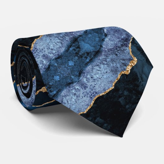 Élégant Cravate Agate Marine Parties scintillant b (Roulé)
