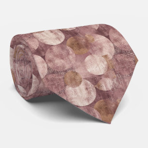 Elégant Cravate avec simple mauve et motif or