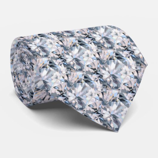 Élégant Cravate de diamant fractal (Roulé)