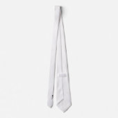 Élégant Cravate de Mariage Monogramme + Nom (Dos)