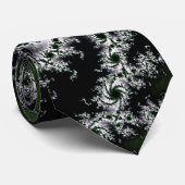 Élégant cravate fractale grise (Roulé)