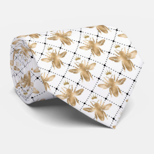 Élégant Cravate Motif de l'abeille royale