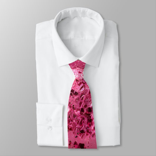 Élégant Cravate rose étincelant (Attaché)