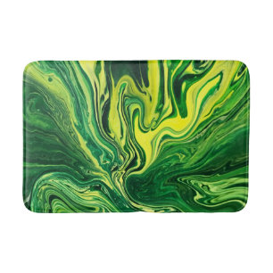 Elegant Crazy Agate 5 - Green Yellow Badmat