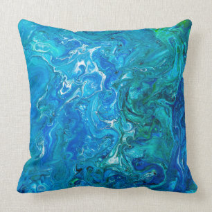 Elegant Crazy Lace Agate 2 - Blue Aqua Kussen
