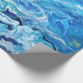 Elegant Crazy Lace Agate 6 - Ocean Blue Cadeaupapier (Hoek)