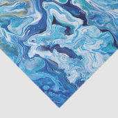 Elegant Crazy Lace Agate 6 - Ocean Blue Tissuepapier (Detail)