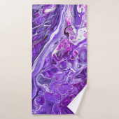 Elegant Crazy Lace Agate 7 - Ultra Violet Paars Badhanddoek (Badhanddoek)