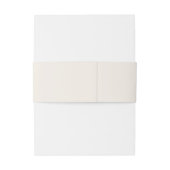 Elegant Cream and Black Wedding Invitation Belly B Uitnodigingen Wikkel (Achterkant Voorbeeld)