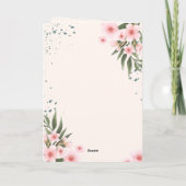 Elegant Cream Floral Wedding Invitation (Dos)