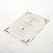 Elegant Cream Floral Wedding Invitation (Rotation)