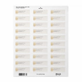 Elegant Cream Gold Mandala Return Address Labels (Full Sheet)