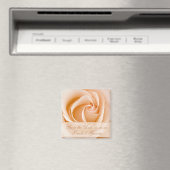 Elegant Cream Rose Save The Date Magnet (In Situ (Lave-vaisselle))