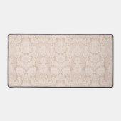 Elegant  Cream Victoriaans Damask Bureaumat (Voorkant)