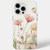 Elegant Cream Waterverf Spring Wildflower Case-Mate iPhone Case (Achterkant)