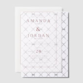 Elegant Cream Wedding Invitation (Décalage (Invitation))
