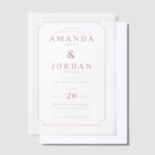 Elegant Cream Wedding Invitation (Compenser)