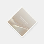 Elegant Cream Wedding Servet (Hoek)