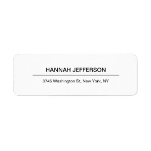 Elegant creatief minimalistisch modern professione etiket