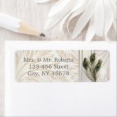 elegant crème damask peace ock bruiloft etiket (Insitu)