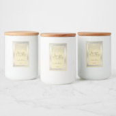 Elegant crème en zilver-etiketten voor de verpakki voedselcontainer etiket (Flessen)