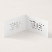 Elegant crème visitekaartjes (Binnen)