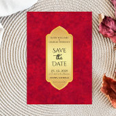 Elegant Crimson Gold luxe royal Kaart