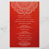 Elegant Crimson Indian Paisley Wedding Ceremony (Achterkant)