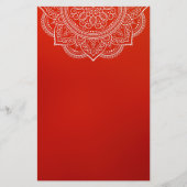 Elegant crimson Paisley Indian Hindu Wedding (Achterkant)